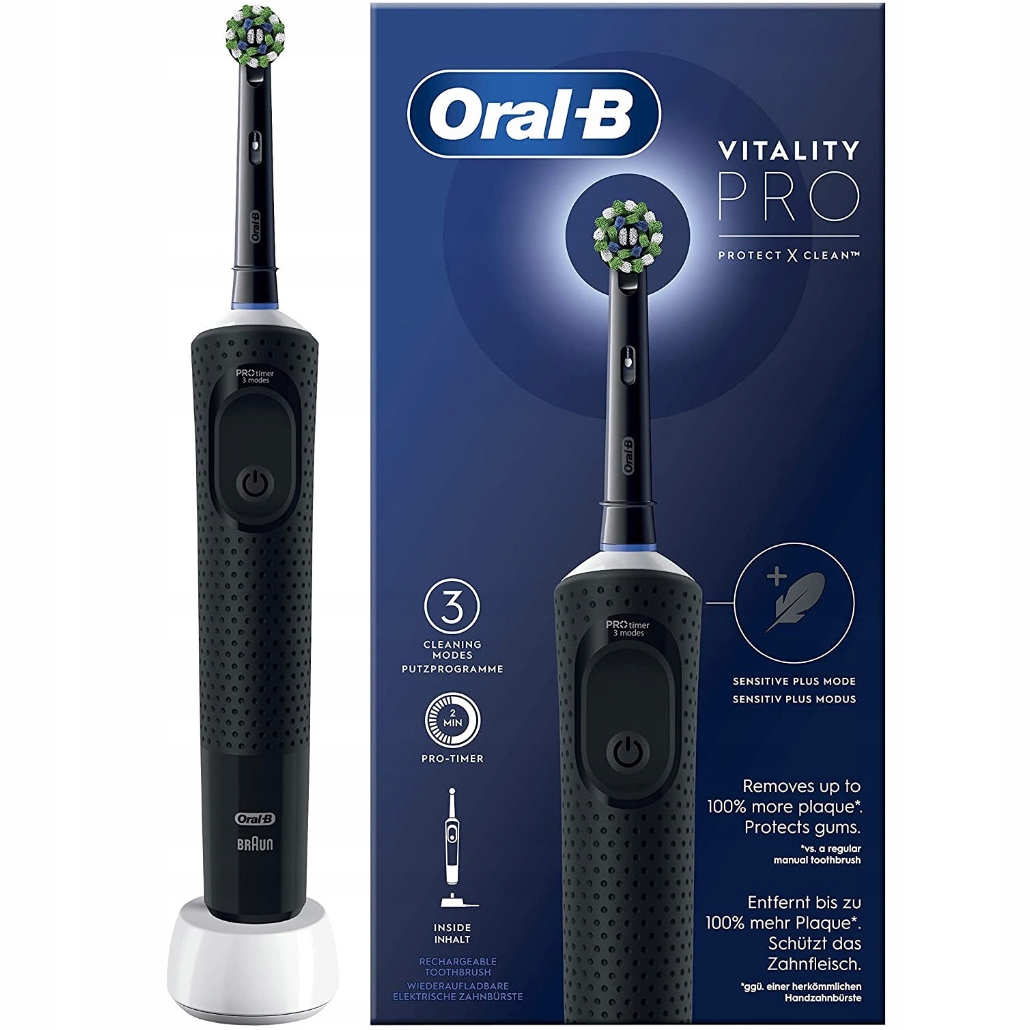 Elektrická zubná kefka Oral-B Vitality Pro, čierna